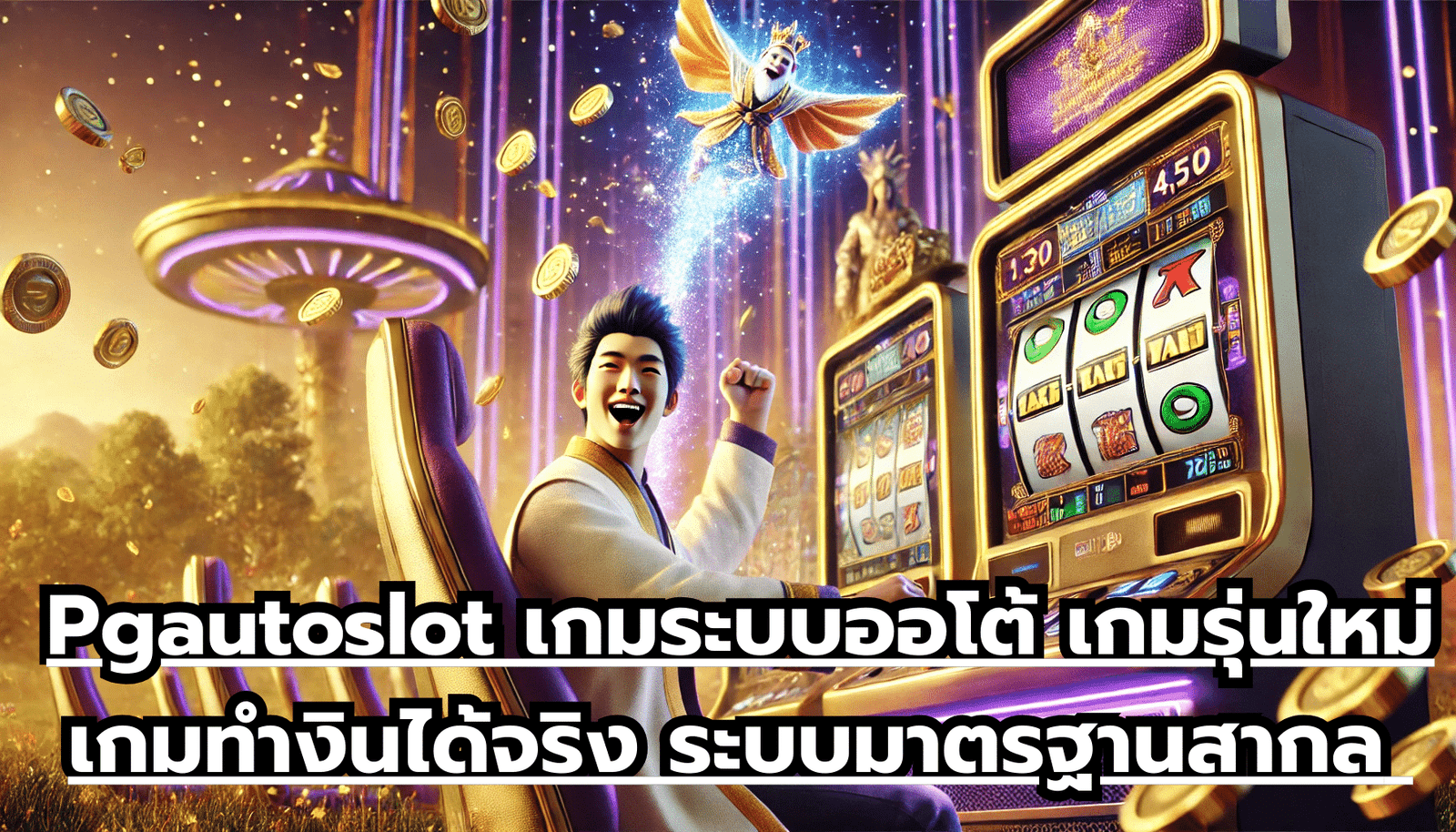 Pgautoslot เกมระบบออโต้ เกมรุ่นใหม่ เกมทำงินได้จริง ระบบมาตรฐานสากล ลงทุนต่ำ แต่ได้กำไรเยอะ